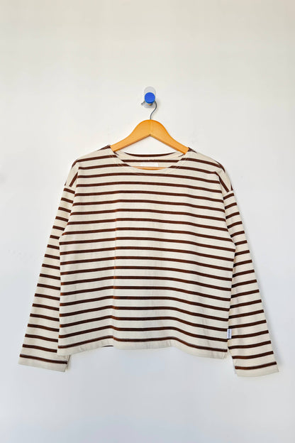 Sailor Top: COFFEE STRIPE