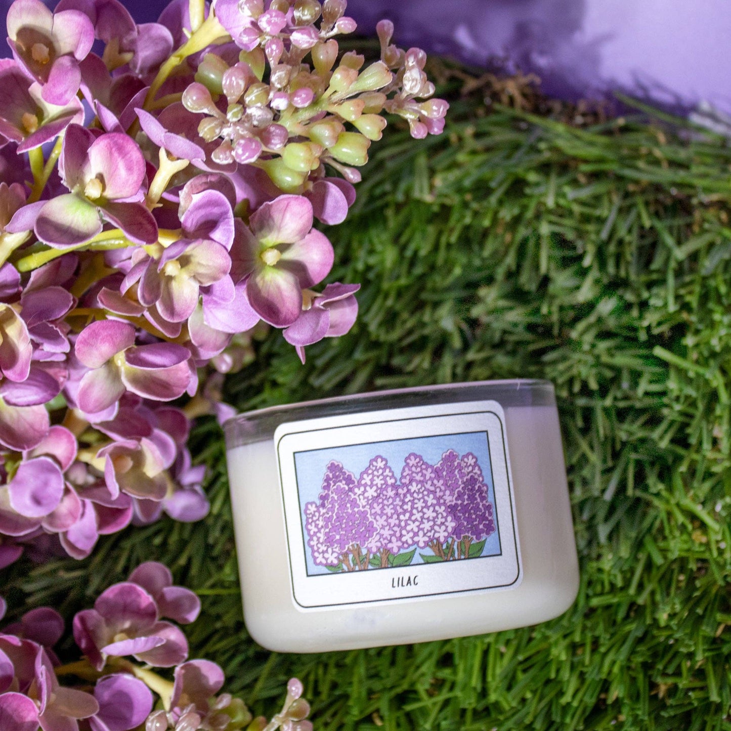 Lilac | Floral Mini Candle / Latina + Midwest Inspired