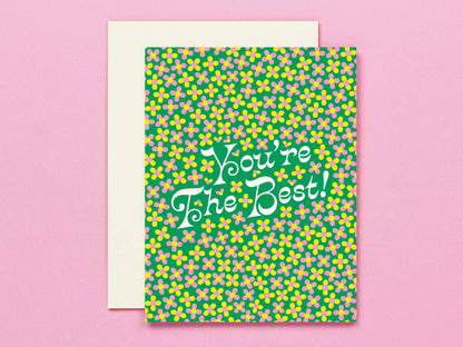 The Best • Ditsy Floral Friendship or Thank You Card
