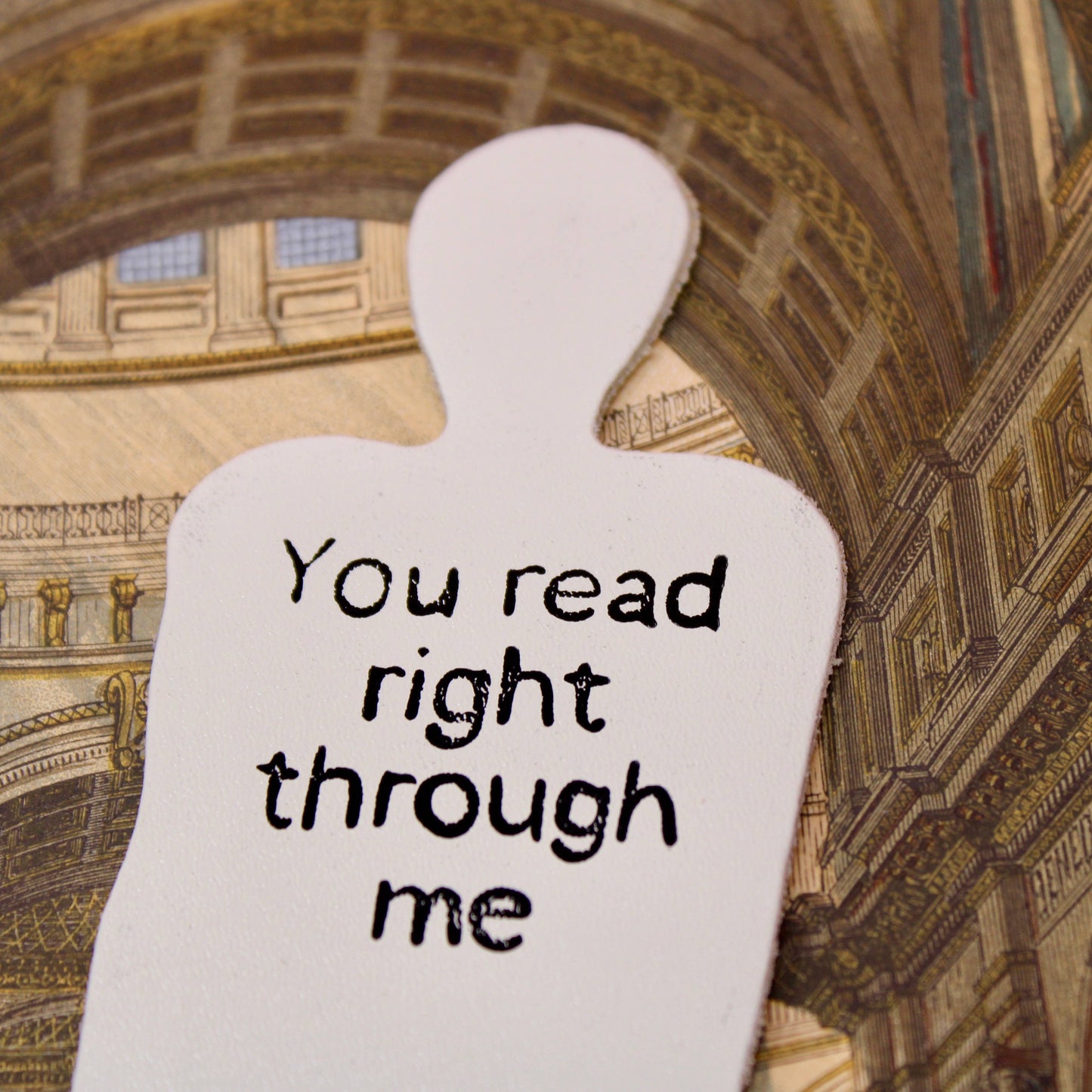 Skeleton Bookmark: Black & Gold