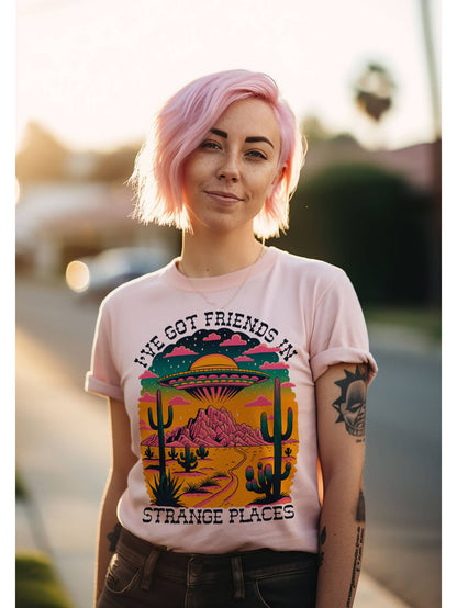 Friends In Strange Places Tee