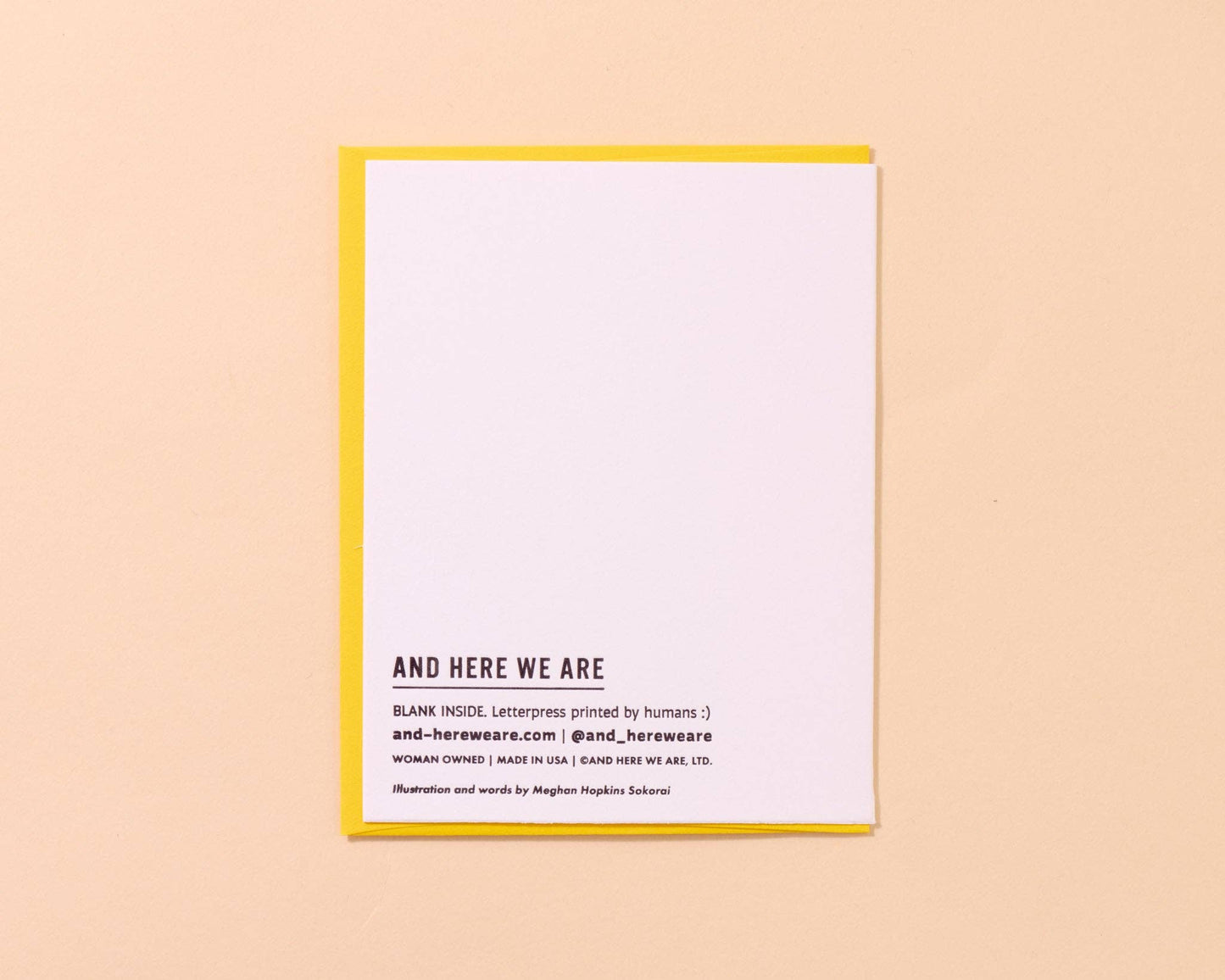 Wishing You A Very Happy Cake Letterpress Birthday Card - Made in USA