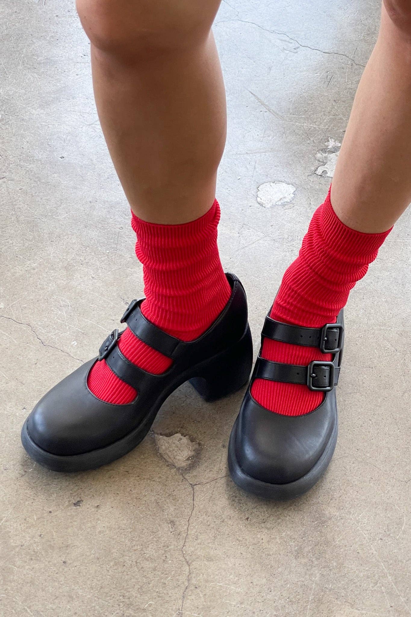 Crisp Step Socks (wholesale): RED
