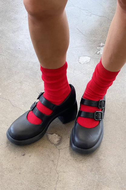 Crisp Step Socks (wholesale): RED