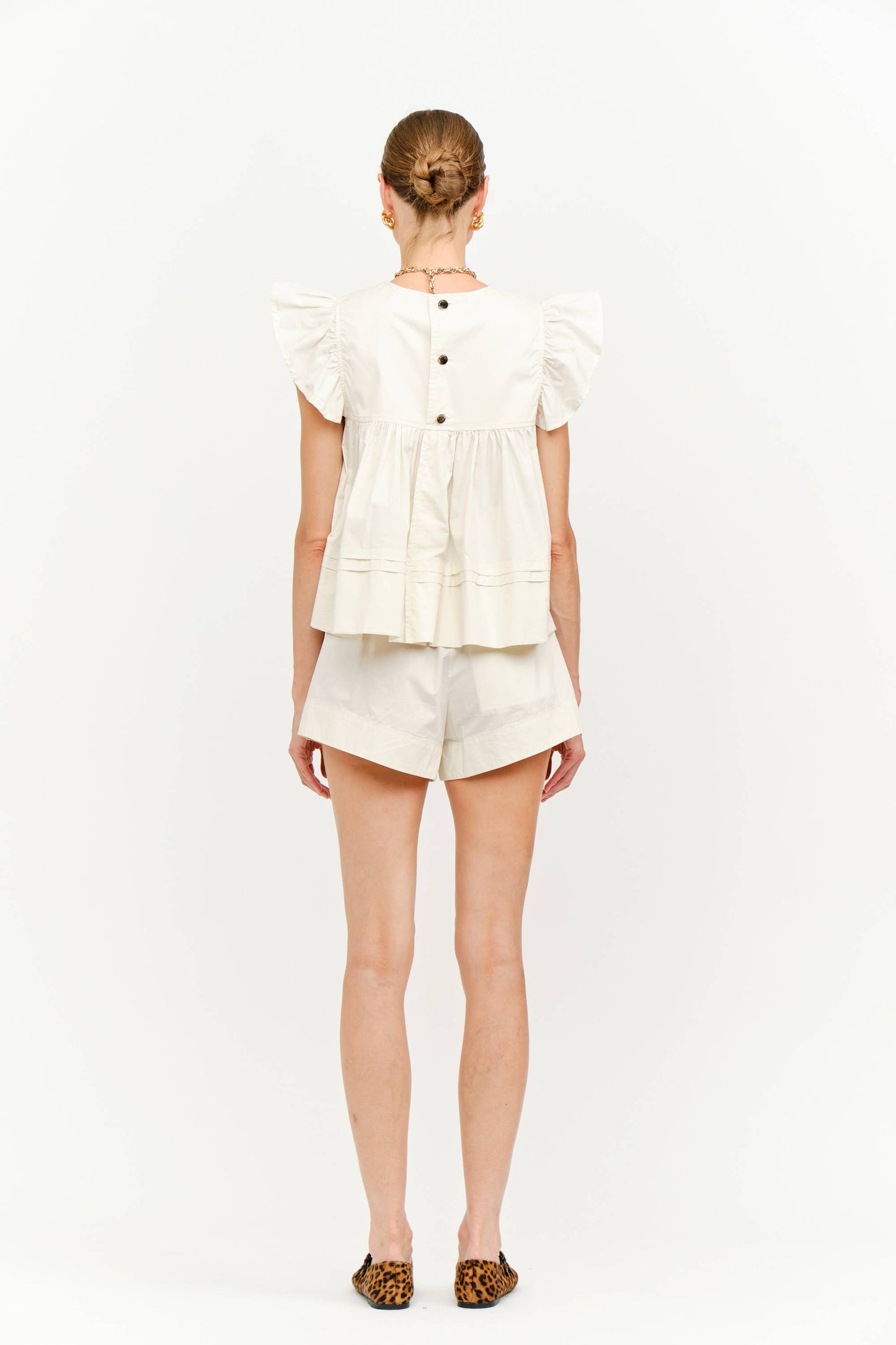 Leah Cream Top : CREAM