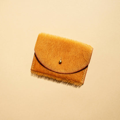 Cardholder - Butternut Hair on Hide
