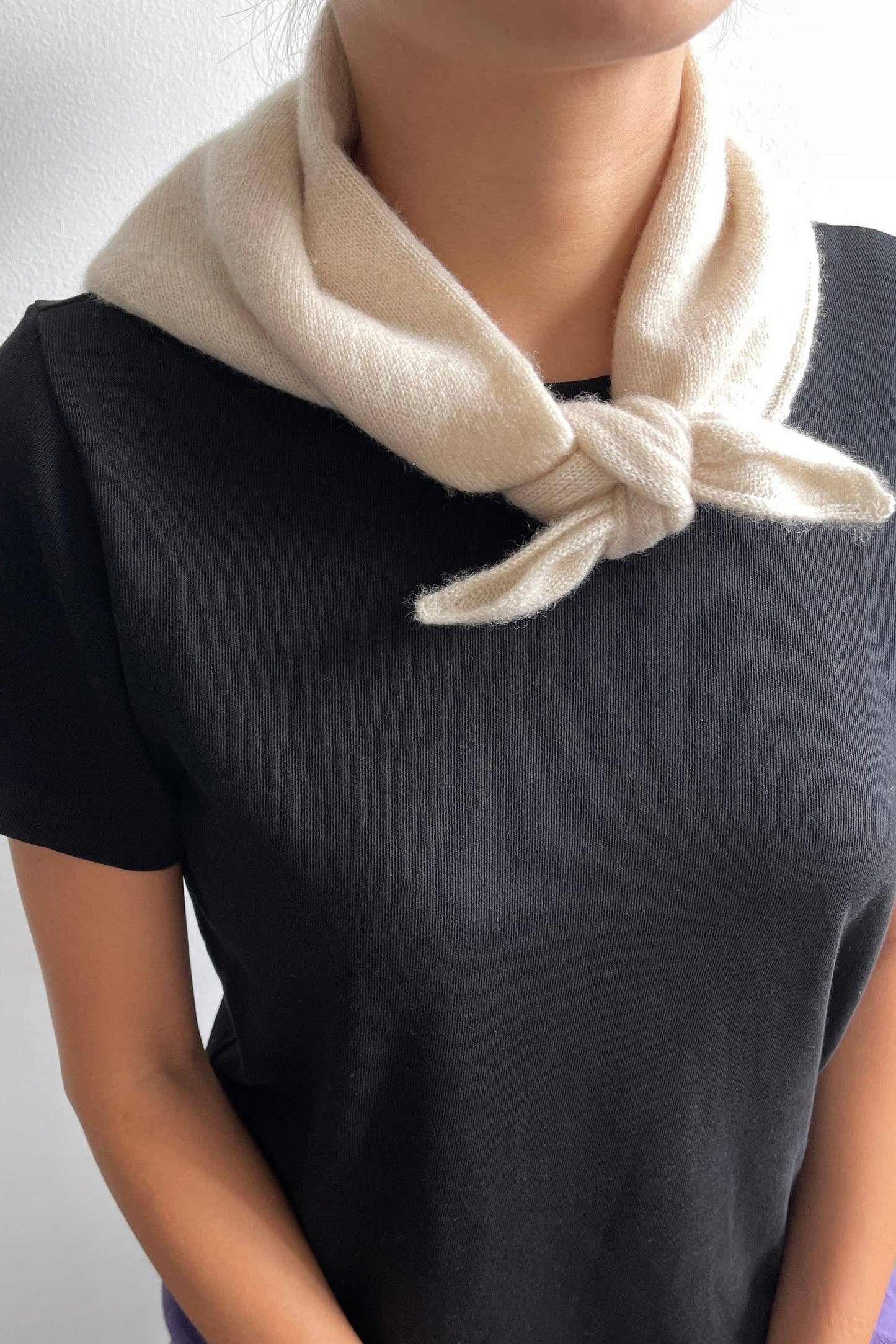 Cashmere Bandana: OATMEAL