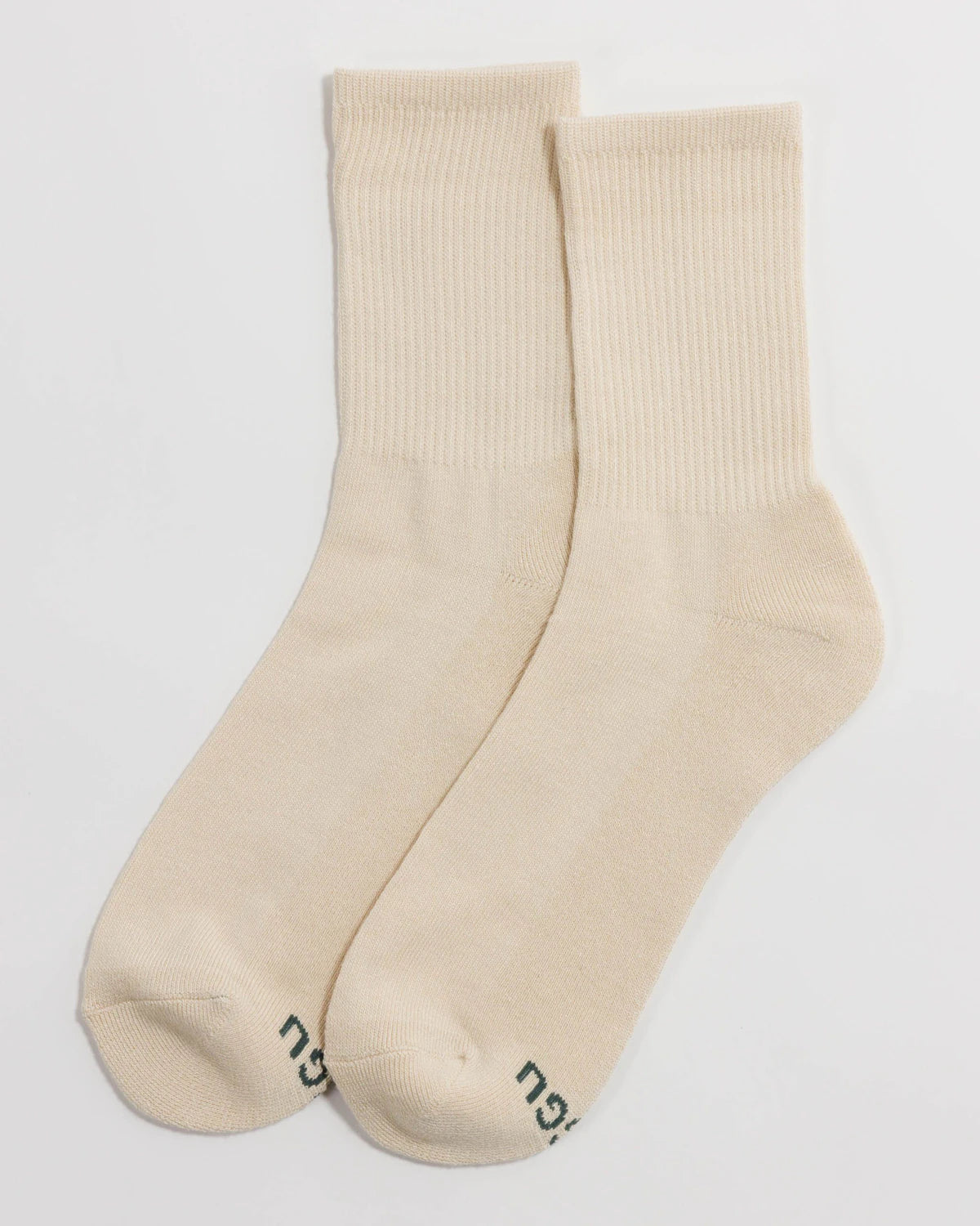 BAGGU Ribbed Sock - Ecru