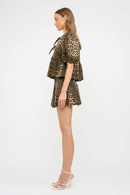 Norah Leopard Blouse