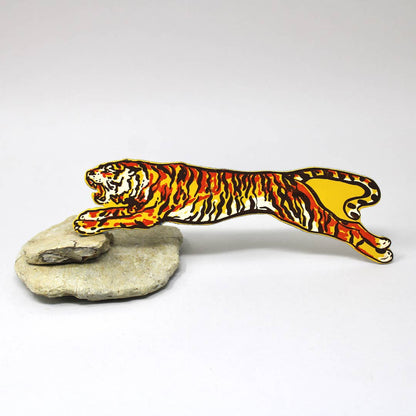 Tiger Bookmark in Yellow