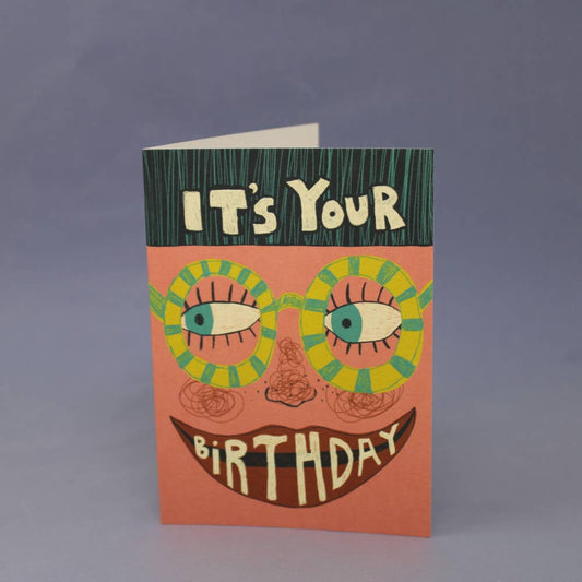 Birthday Glasses Greetings Card