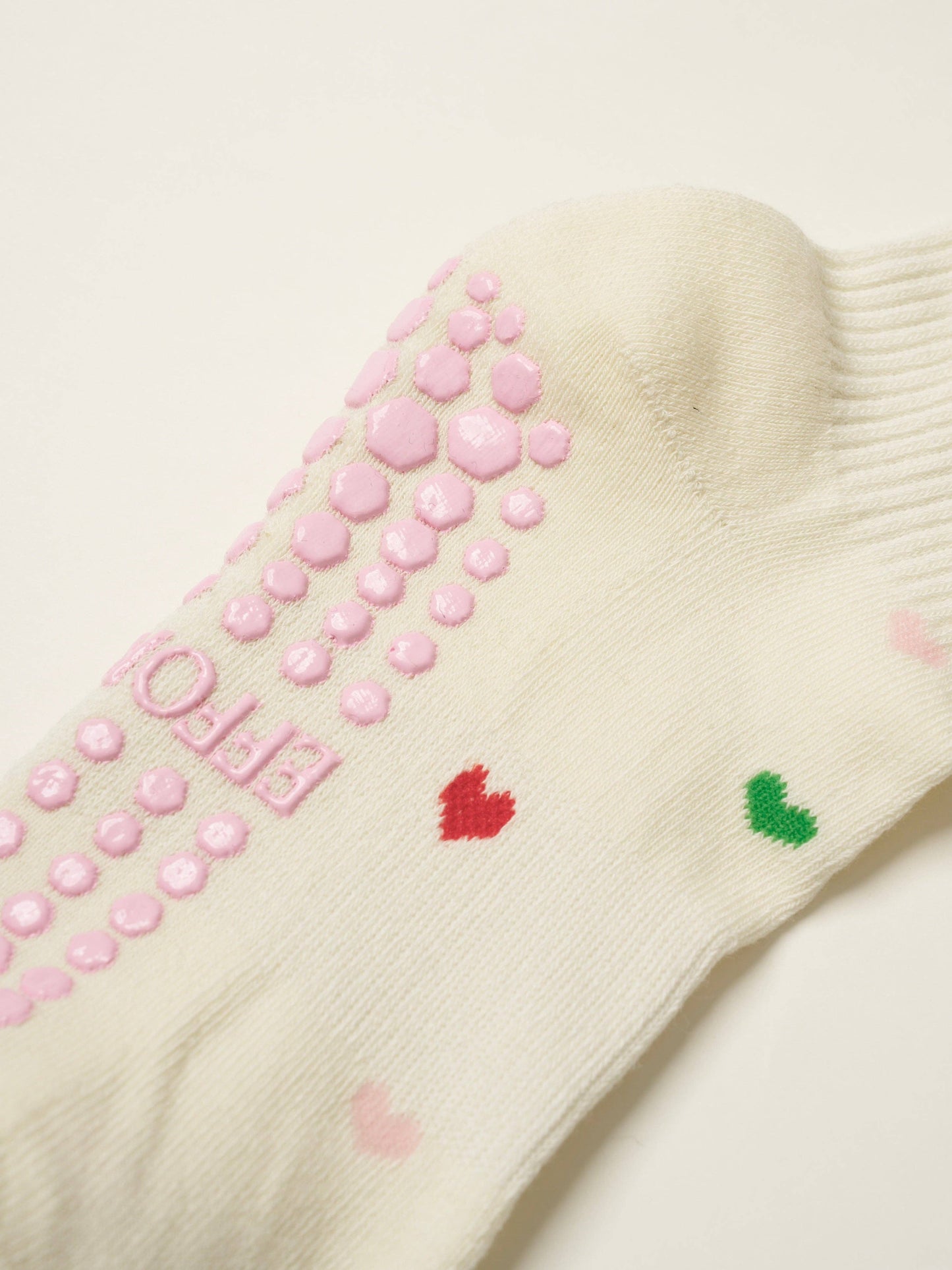 💕 Mini Heart Petal Grip Sock, Pilates Socks