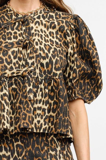 Norah Leopard Blouse