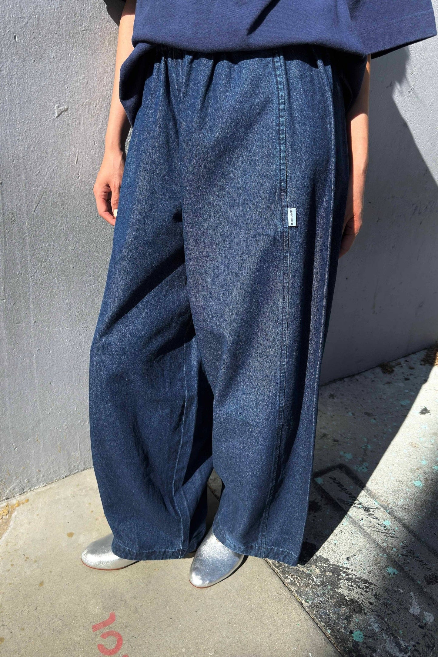 Parachute Pants: Denim Blue