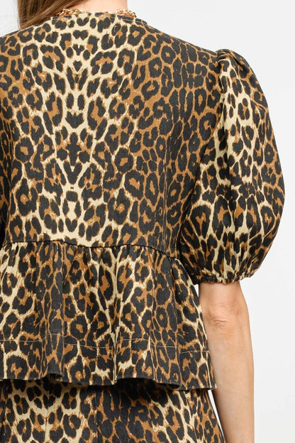 Norah Leopard Blouse
