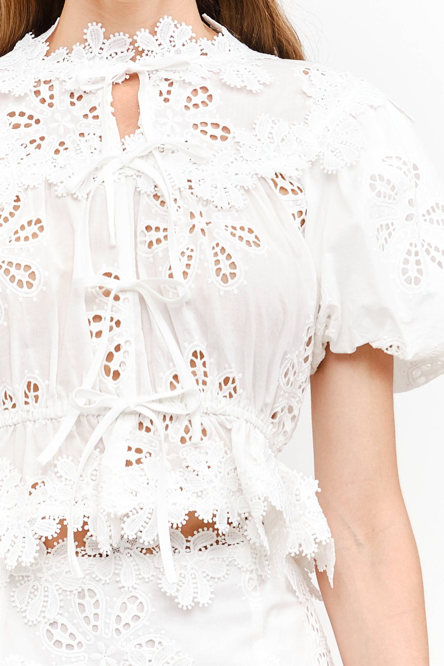 Eloise Off White Blouse: OFF WHITE