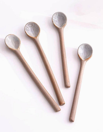Ceramic Long and Short Spoons: Long