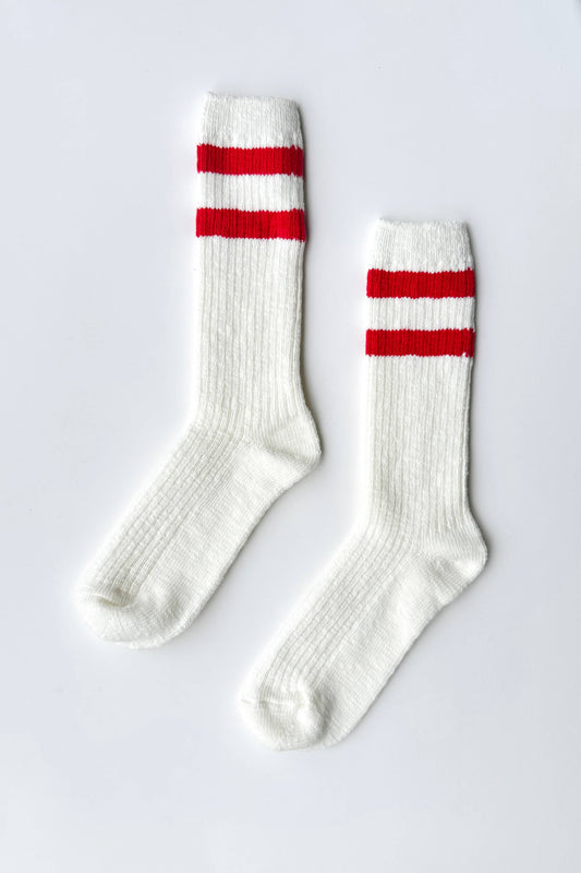 Cottage Varsity Socks - Red Varsity