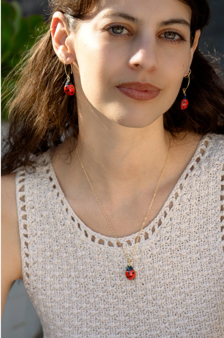 Tiny Ladybug Necklace
