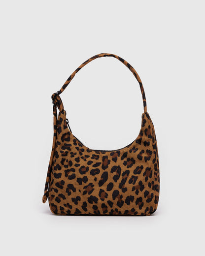 BAGGU Mini Nylon Shoulder Bag - Leopard