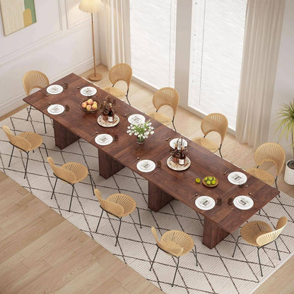 78 Inch Walnut Dining Table Modern Farmhouse Rectangular: Walnut 78" Rectangular