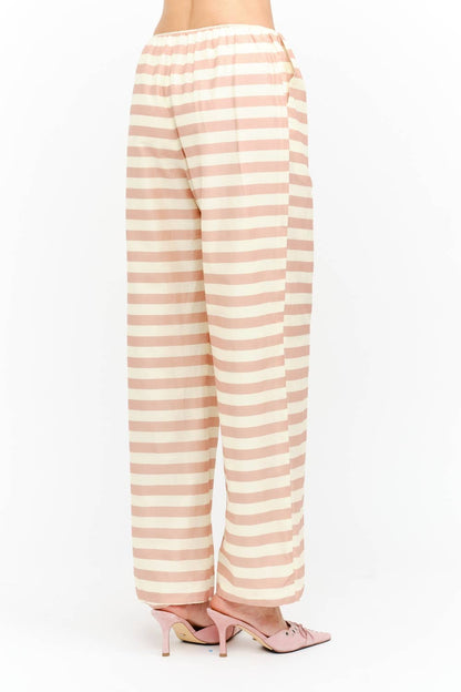 Matilda Striped Pants: Pink Multi