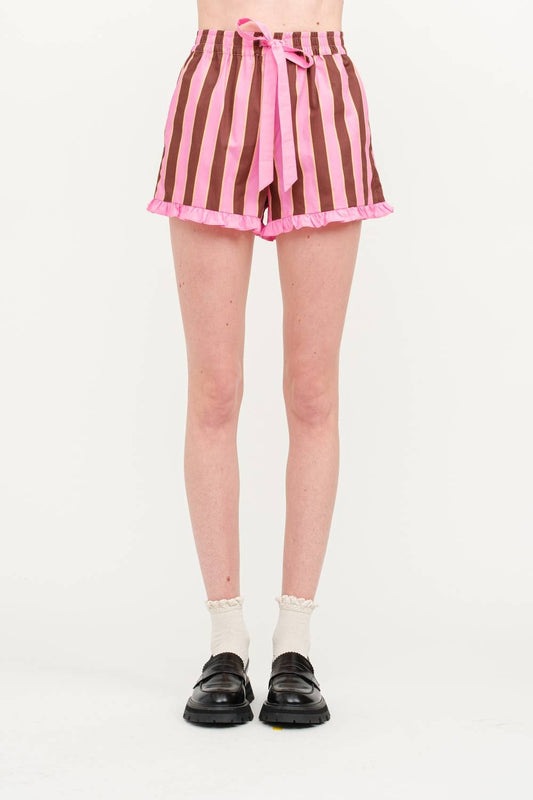 Andie Stripe Shorts in FUCHSIA