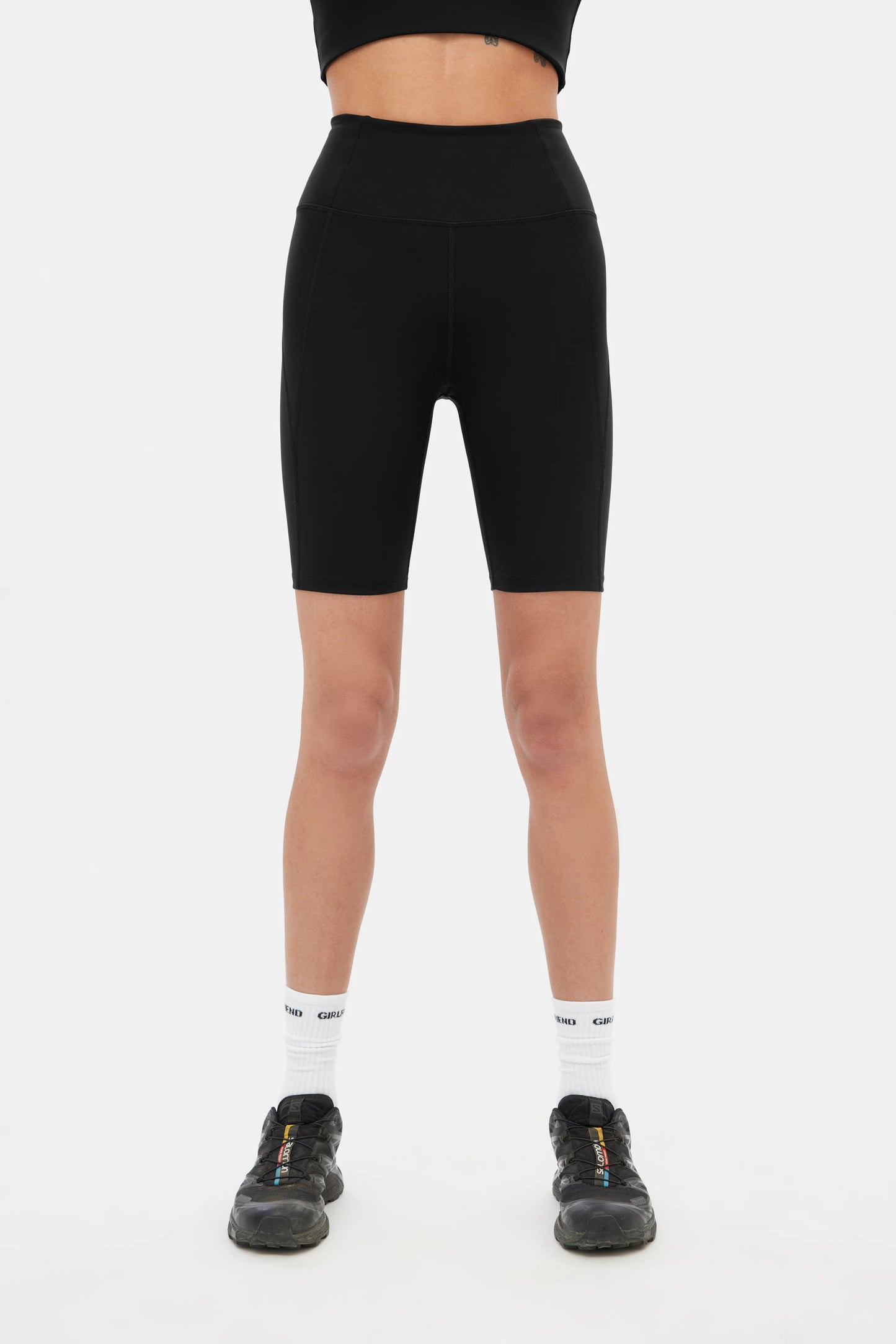 Girlfriend Collective Compressive High-rise Bike Short- Black – el
