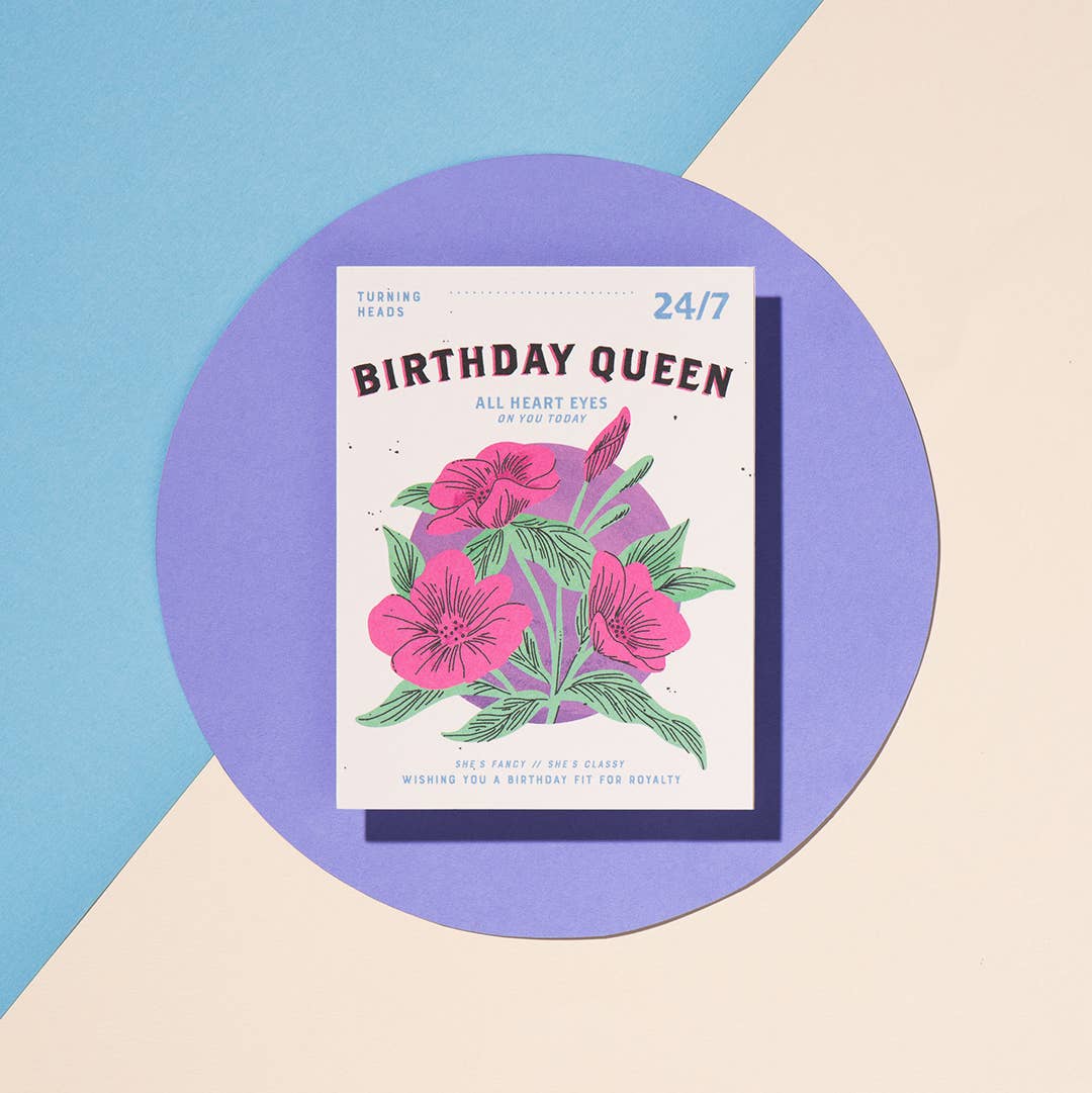 Birthday Queen birthday greeting card