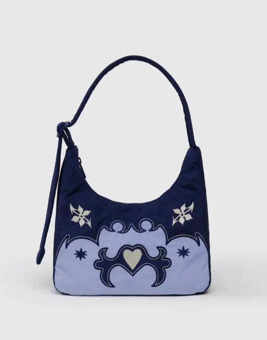 BAGGU Mini Nylon Shoulder Bag - Western Appliqué