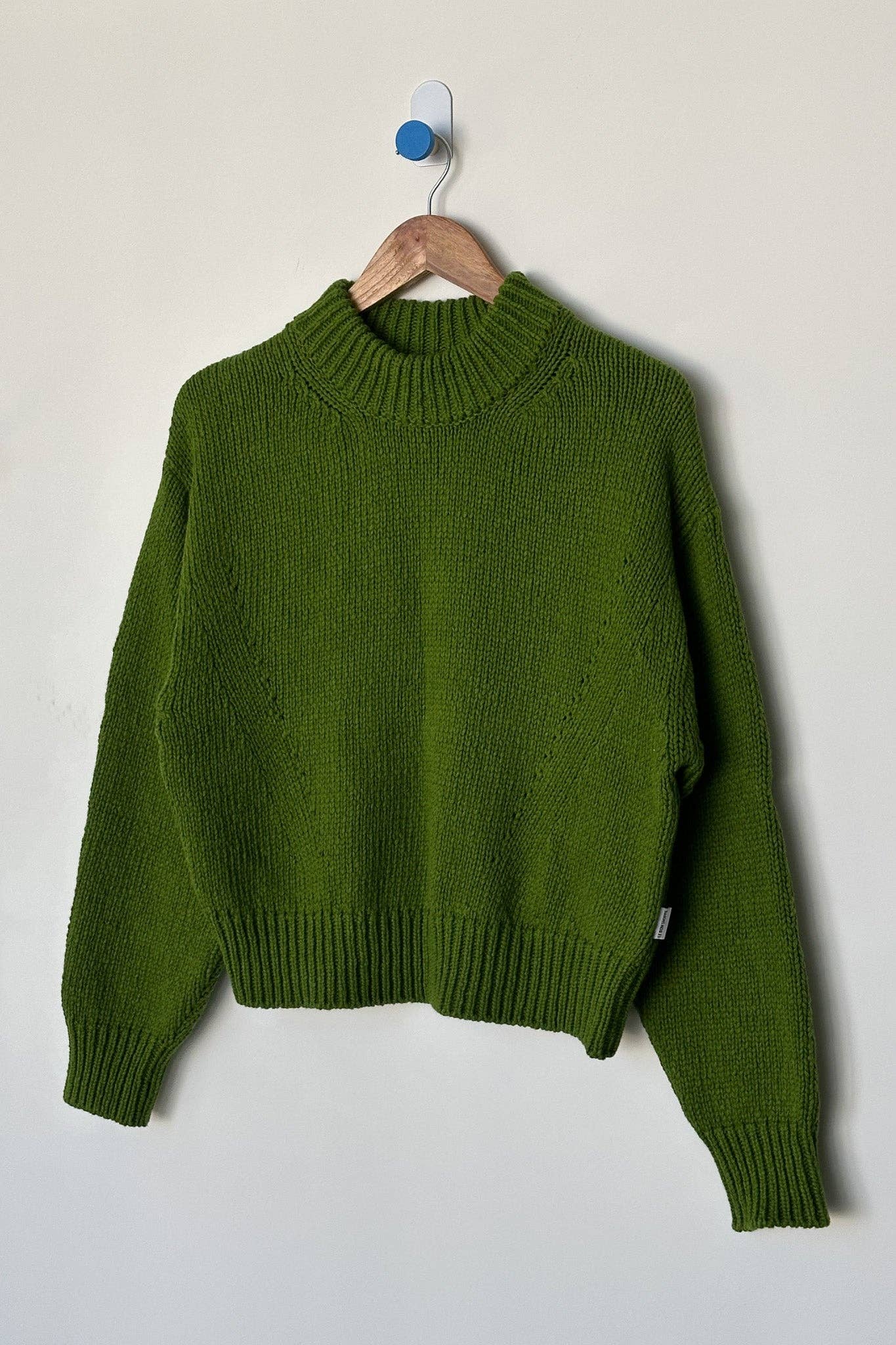 Zoe Cotton Sweater: Avocado