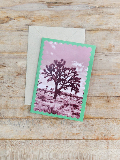 Desert Notecard - Joshua Tree Pink