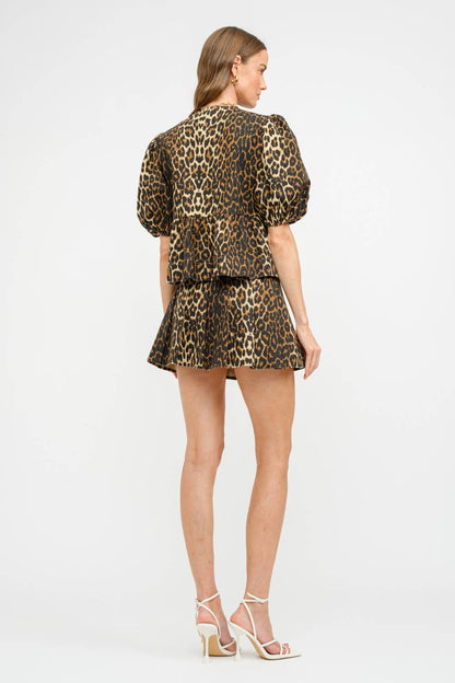 Norah Leopard Blouse