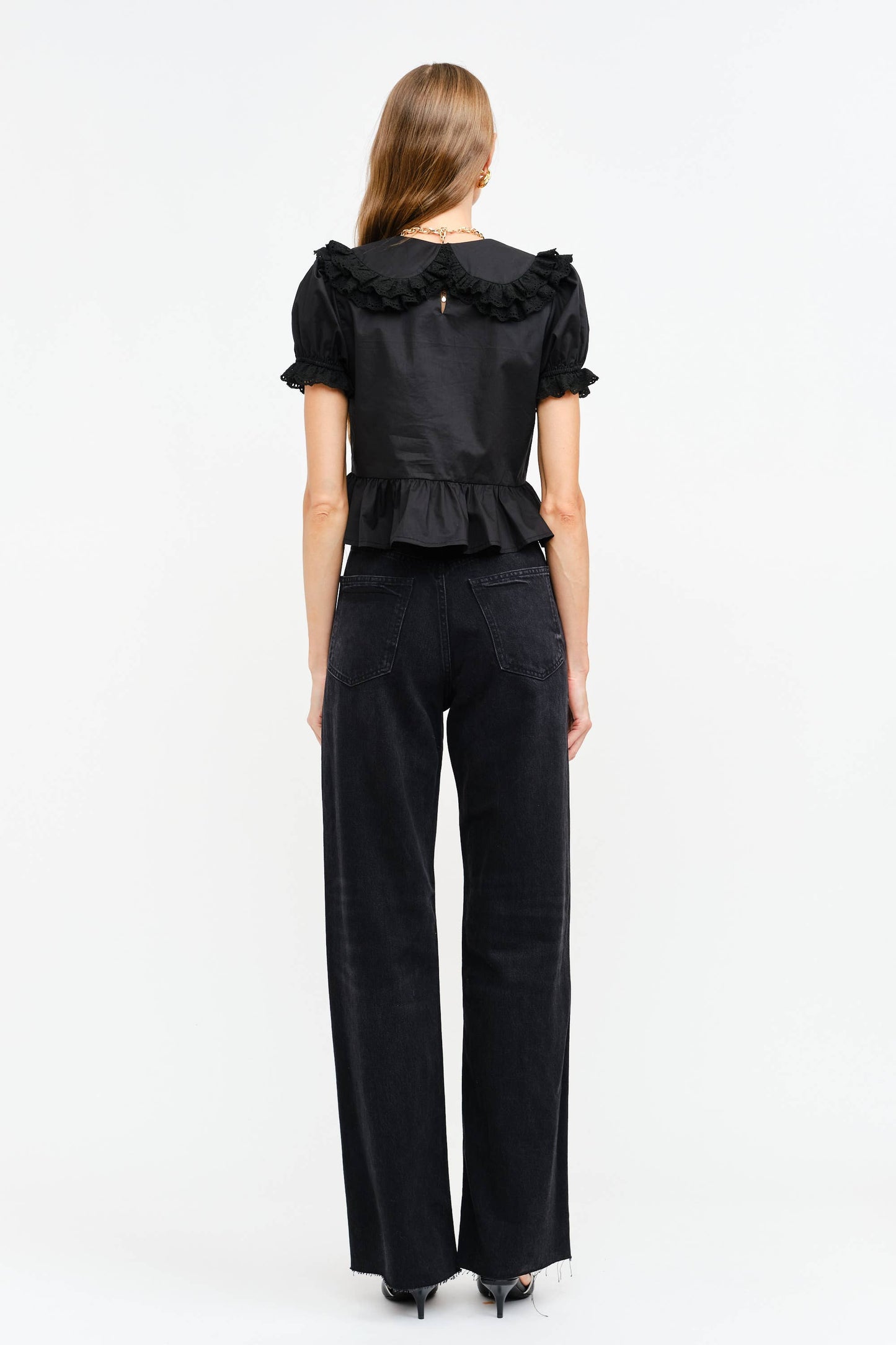 Gianna Blouse: BLACK