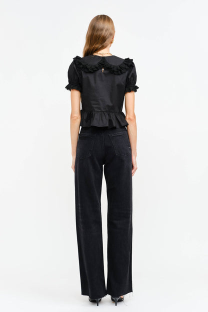 Gianna Blouse: BLACK