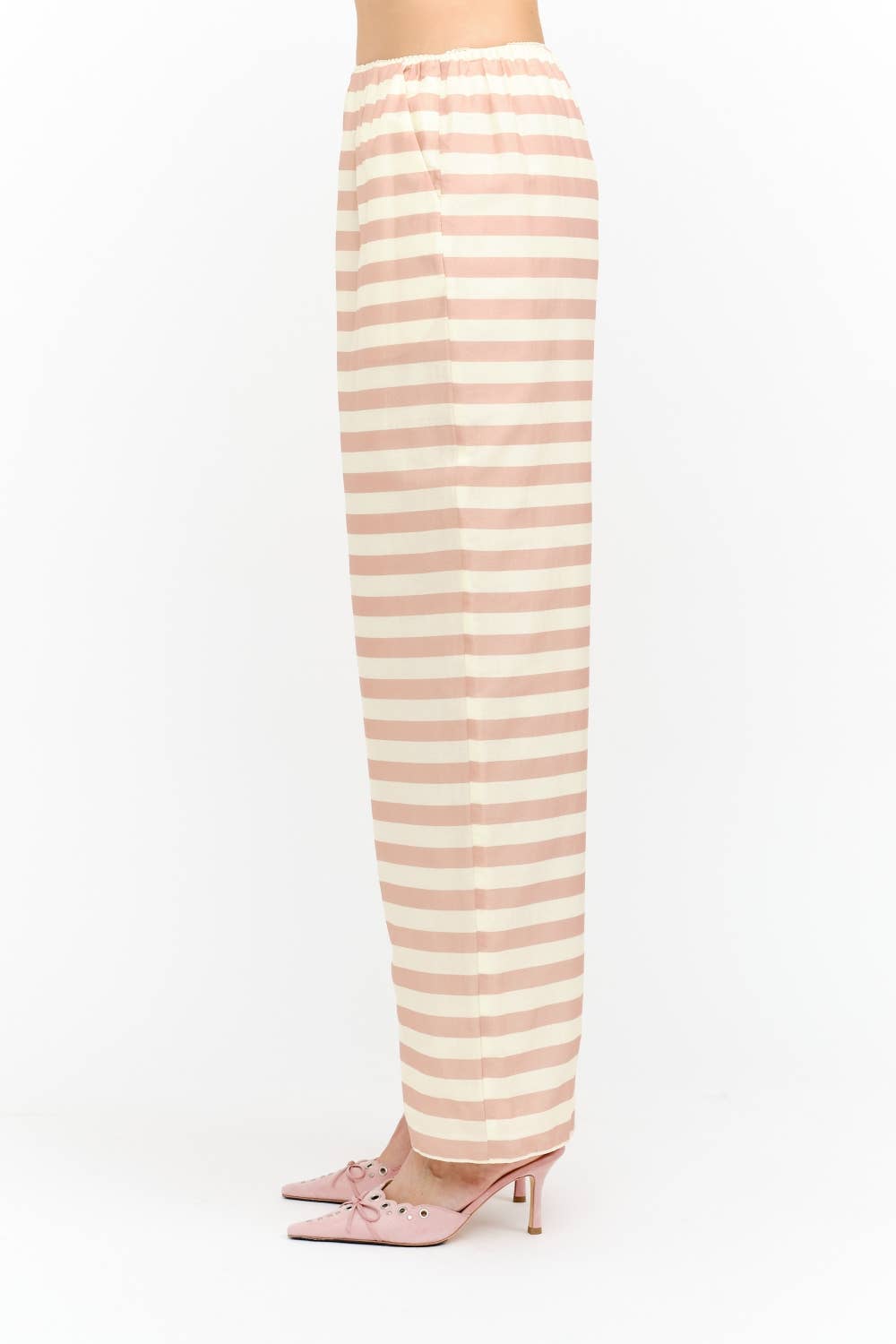 Matilda Striped Pants: Pink Multi