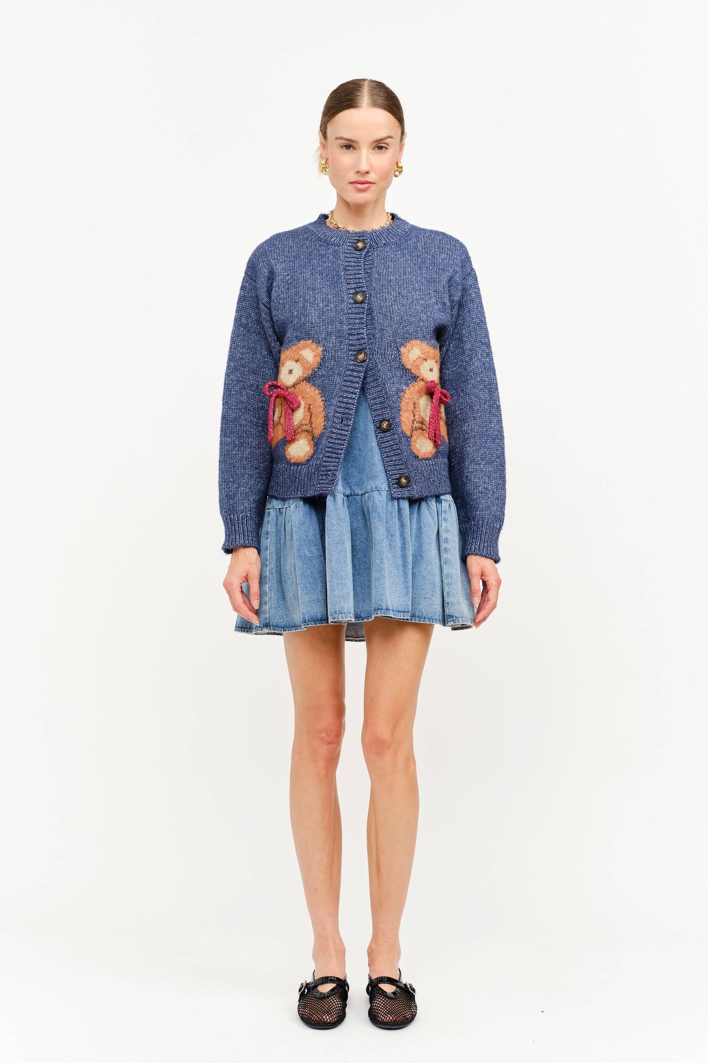 Teddy Cardigan: Navy