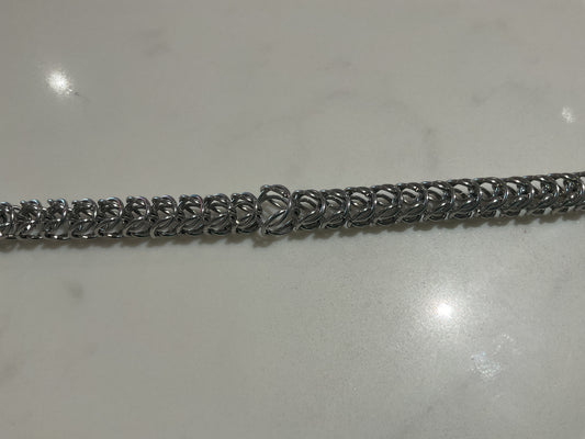 Yellow Sky Box Weave Chainmail Bracelet