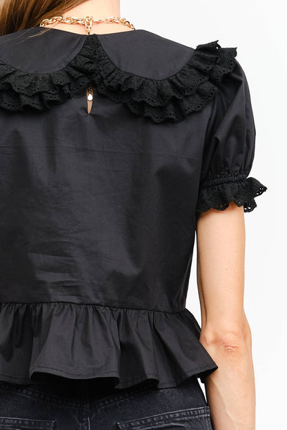 Gianna Blouse: BLACK