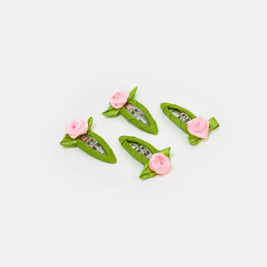 Chunks Rosette Snap Clips in Blush