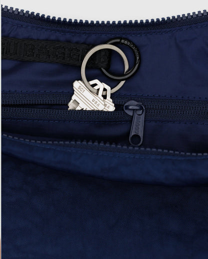 BAGGU Medium Nylon Crescent Bag - Navy