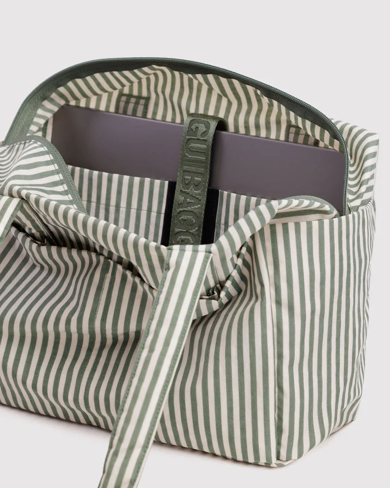 BAGGU Everyday Cloud Bag - Sage Stripe