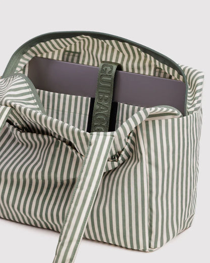 BAGGU Everyday Cloud Bag - Sage Stripe