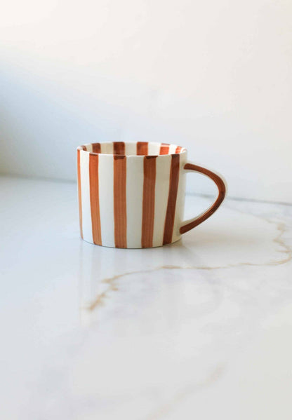 Simple Striped Mugs: Blue