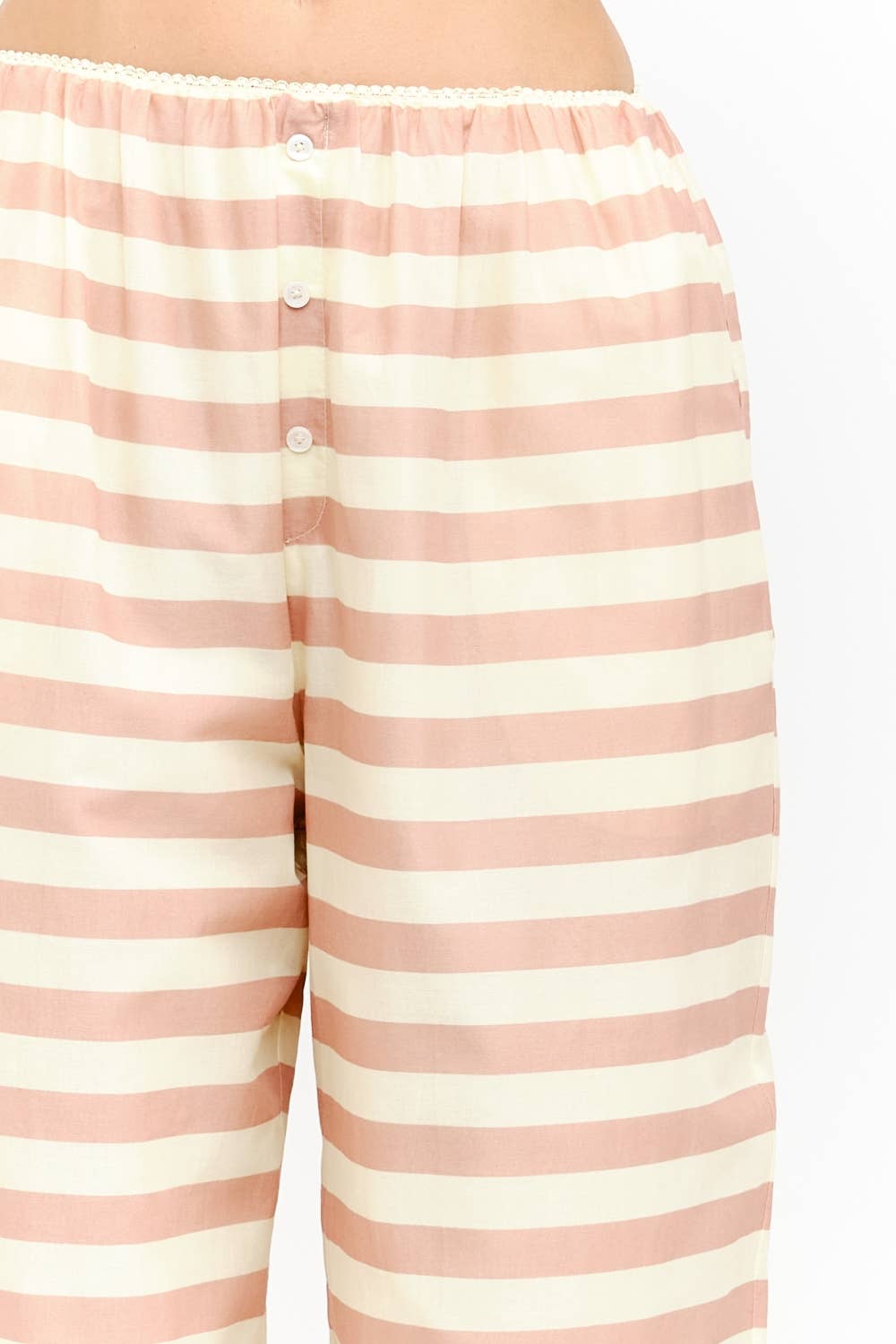 Matilda Striped Pants: Pink Multi