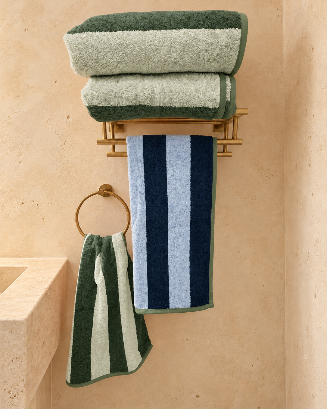 Riviera Reversible Oversized Bath Sheet: Red/Pink