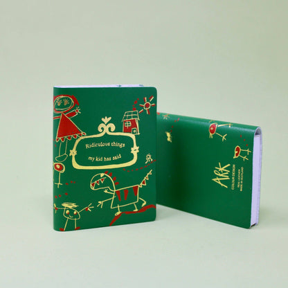 Illustrated Midi Leather Journal: Ridiculous things my kid has said