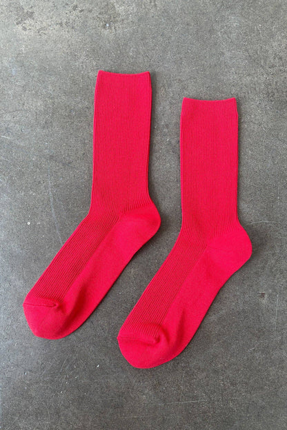 Crisp Step Socks (wholesale): RED