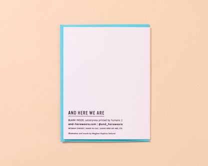Reel Good Birth Letterpress Card - Made in USA