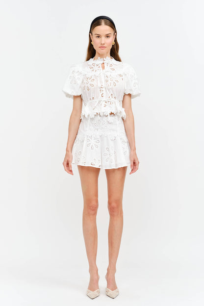 Eloise Off White Blouse: OFF WHITE